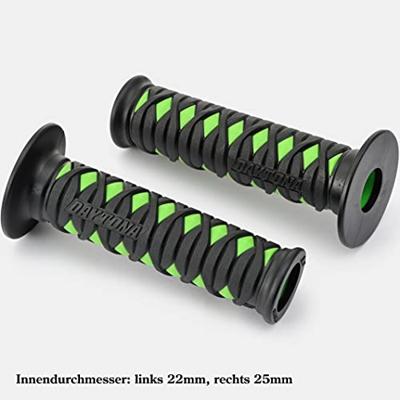 DAYTONA handvat "katana" rubber grip katan sw/gu 125 open