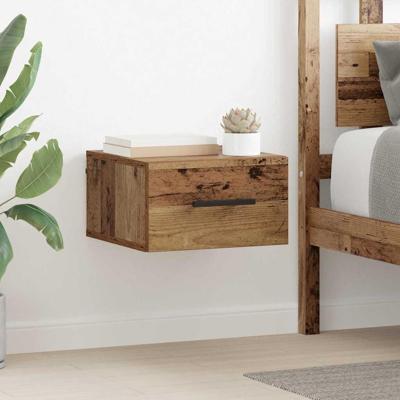 Nachtkastje Oud hout 35 x 35 x 20 cm Bewerkt hout