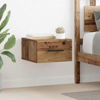 Nachtkastje Oud hout 35 x 35 x 20 cm Bewerkt hout - thumbnail
