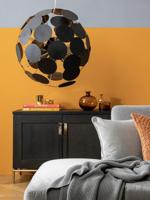 Hanglamp zwart &apos;Planet XL&apos; By Rydens goud 6x e14 fitting 66 cm - thumbnail