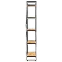 VidaXL Boekenkast met 5 schappen 90x30x180 cm massief mangohout - thumbnail