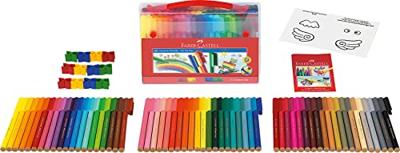 Faber Castell Viltstiften Connector koffer - Viltstiften 60 stuks