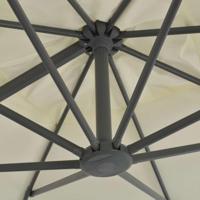 VidaXL Zweefparasol met aluminium paal 300x300 cm zandkleurig - thumbnail