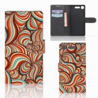 Sony Xperia XZ1 Hoesje Retro - thumbnail