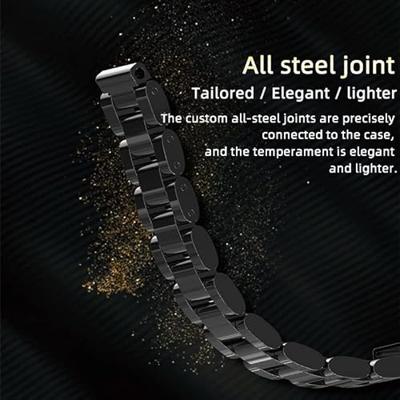 By Qubix - Metalen schakelarmband voor Compatible met Xiaomi Mi Band 3/4/5/6/7 - Rose Goud - Compatible Xiaomi bandje