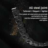 Metalen schakelarmband voor Xiaomi Mi Band 3/4/5/6/7 - Goud - thumbnail