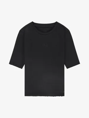 Nik&Nik zomer rib top meisjes - zwart - Sylvia