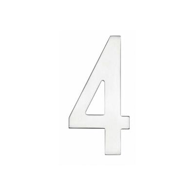 Intersteel Huisnummer 4Numbra 15cm RVS - 0035.402044