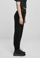 Urban Classics / joggingbroek Ladies Velvet in zwart - thumbnail