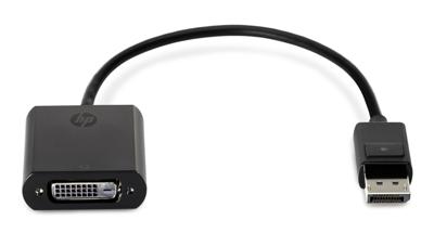 HP F7W96AA DisplayPort / DVI Adapter [1x DisplayPort stekker - 1x DVI-bus 24+1-polig] Zwart
