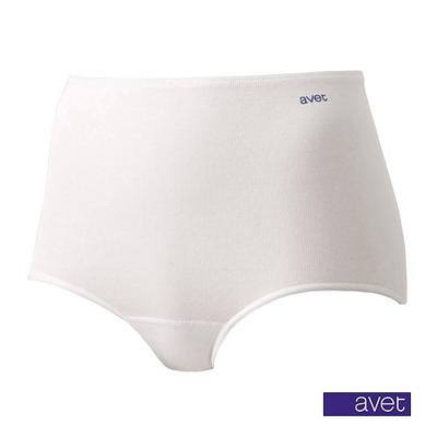 Dames Taille slip 23628 - Badstof kruisje - dames onderbroek, ondergoed - zwart, wit, huidskleur