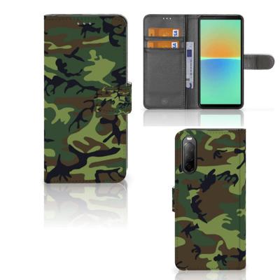 Sony Xperia 10 IV | Telefoon Hoesje | Army Dark Sony Xperia 10 IV | Telefoon Hoesje | Army Dark