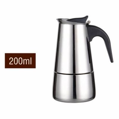 Roestvrijstaal Moka koffiezetapparaat pot filter (200 ml)