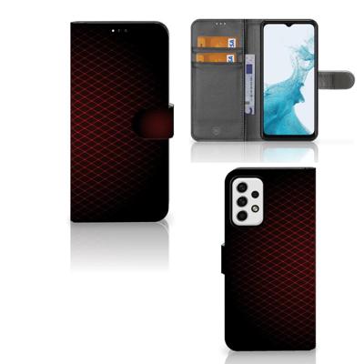 Samsung Galaxy A23 | Telefoon Hoesje | Geruit Rood | Portemonnee hoesje Samsung Galaxy A23 | Telefoon Hoesje | Geruit Rood | Portemonnee hoesje