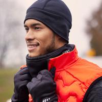 Softshell Techno Thermo Nekwarmer Zwart Heren - thumbnail