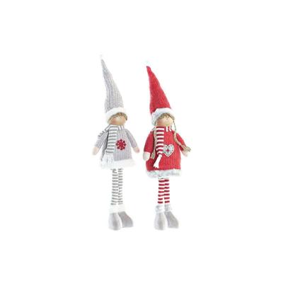 Decoratieve figuren DKD Home Decor Kerstmis Pop Polyester (17 x 9 x 79 cm) (2 Stuks)