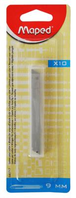 Maped vervangmesjes voor cutters, 9 mm, blister met 10 stuks