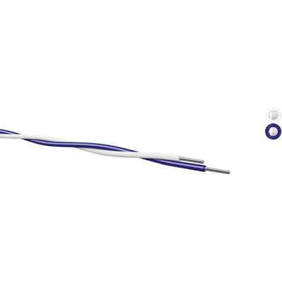Kabeltronik 170206004-1 Schakeldraad Yv 2 x 0.6 mm Wit, Geel per meter