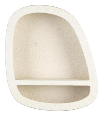 Dutchbone Wandplank 'Veda' Gerecycled marmer, 63 x 53cm