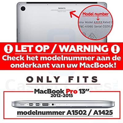 Lunso MacBook Pro 13 inch (2012-2015) cover hoes - case - Mat Zwart Lunso MacBook Pro 13 inch (2012-2015) cover hoes - case - Mat Zwart