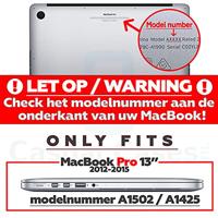 Lunso MacBook Pro 13 inch (2012-2015) cover hoes - case - Marble Finley - thumbnail