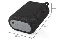 Nedis SPBT2005BK Bluetooth®-speaker Maximale Batterijduur: 7 Hrs Handheld Ontwerp 7 W Mono Ingebouwde Microfoon Koppelbaar Zwart - thumbnail