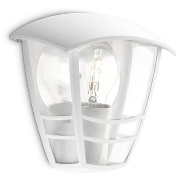 Wandlamp Philips Creek 19,5 cm Wit Metaal Aluminium A+ E27