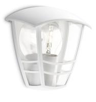 Wandlamp Philips Creek 19,5 cm Wit Metaal Aluminium A+ E27 - thumbnail