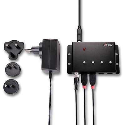 LINDY 443492 USB 3.2 Gen 1-hub 4 poorten Zwart