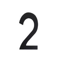 Intersteel | Huisnummer 2 | RVS/Mat Zwart - thumbnail