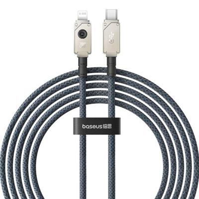 Baseus Unbreakable USB C naar iP kabel 2 m 20 W Zwart