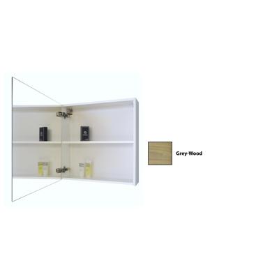 Spiegelkast Sanicare Qlassics 60 cm 1 Deur Grey-Wood Links