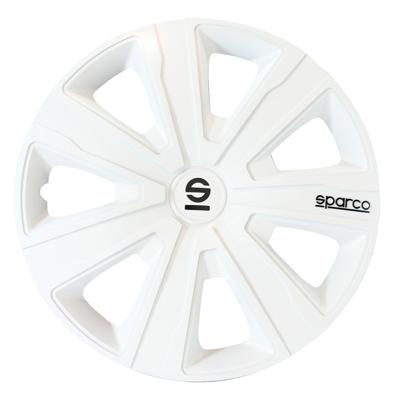 4-Delige Sparco Wieldoppenset Palermo 14-inch wit SP1481WH