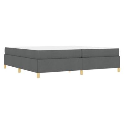 Boxspring bed Anders Donkergrijs 200 x 200 cm Stof