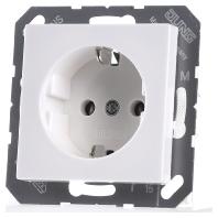 Jung wandcontactdoos randaarde alpine wit glans A1520NWW