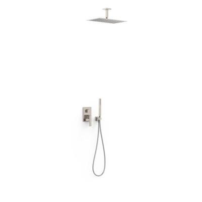 Regendoucheset Inbouw Tres Slim Exclusive Met Plafondarm en Handdoucheset met Staafhanddouche RVS Tres
