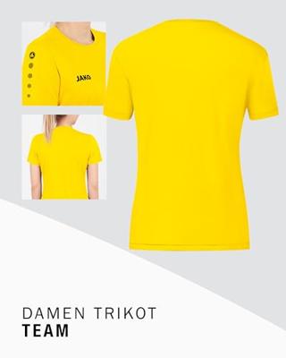 JAKO 4233D Shirt Team Km Dames - Citroen - 36