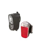 Verlichtingsset Spanninga Luz XB koplamp & Presto XB achterlicht - batterij - thumbnail