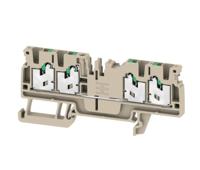 Weidmüller 2674550000 Doorgangsklem Snap-In Donkerbeige 100 stuk(s) - thumbnail