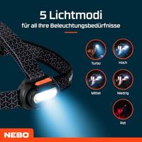 Ledlamp voor op het hoofd Nebo Einstein™ 1000 Flex 1000 Lm - thumbnail