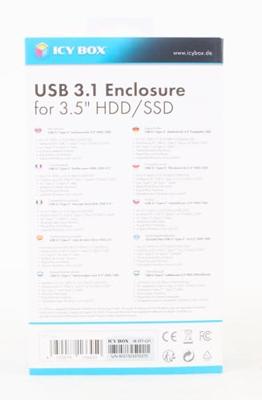 ICY BOX 60319 3,5 harde schijf behuizing 3.5 inch USB-C - thumbnail