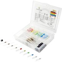 Quadrios LED-assortiment Rood, Groen, Geel, Blauw, Koud-wit, Warm-wit 3 mm 20 mA 3.0 V - thumbnail