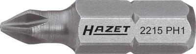 HAZET Bit 2215-PH4 · 1/4 inch (6,3 mm) zeskant massief · Kruiskop profiel PH · SW PH4