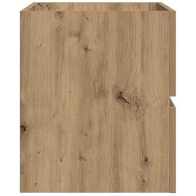 Badkamerwandkast 80x38,5x45 cm bewerkt hout artisanaal eiken Badkamerwandkast 80x38,5x45 cm bewerkt hout artisanaal eiken