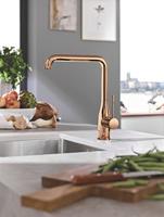 Grohe Essence New keukenkraan hoge L-uitloop warm sunset - thumbnail