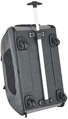 Trixie reismand trolley zwart / lichtgrijs 67x34x43 cm - thumbnail