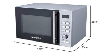 Magnetron met Grill Aspes AMWC25900DGN Staal 900 W 25 L Magnetron met Grill Aspes AMWC25900DGN Staal 900 W 25 L