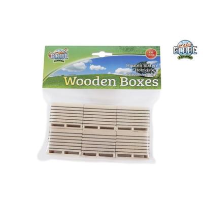 Kids Globe houten aardappelkisten 1:32, 6st.