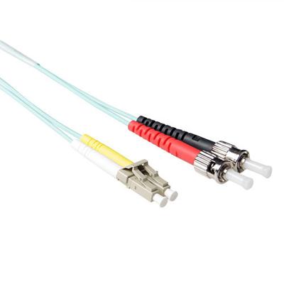 ACT 5 meter LSZH Multimode 50/125 OM3 glasvezel patchkabel duplex met LC en STconnectoren