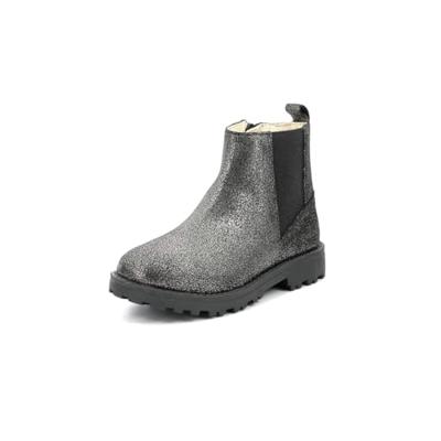 Leren meisjesboots Groofit KICKERS® grijs